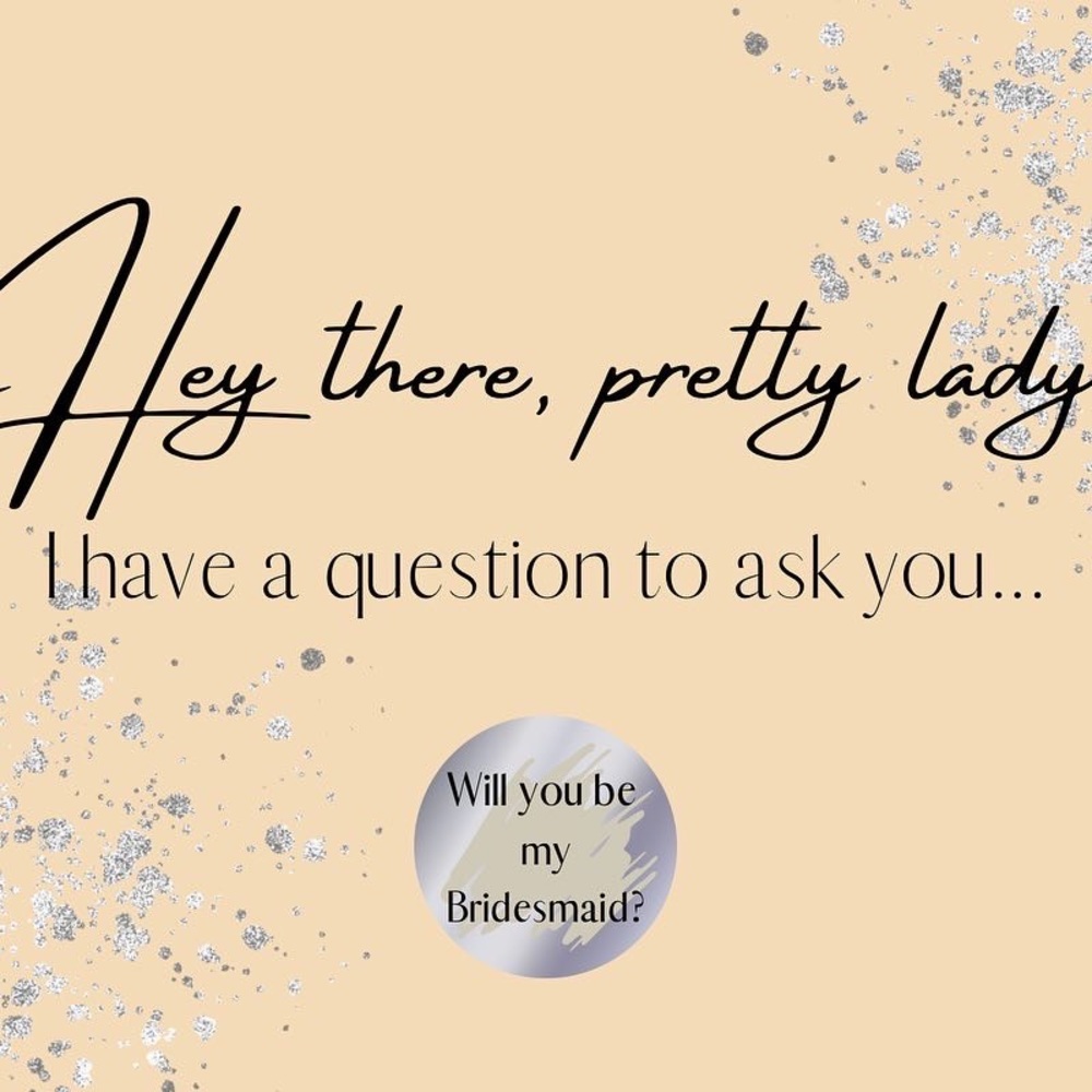 Will you be my bridesmaid? Surprise scratch off card (Package of 6 cards)